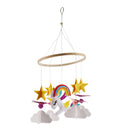 Crib Baby Ceiling Nursery Decor with Natural Wooden Teether Sorrel and Fern