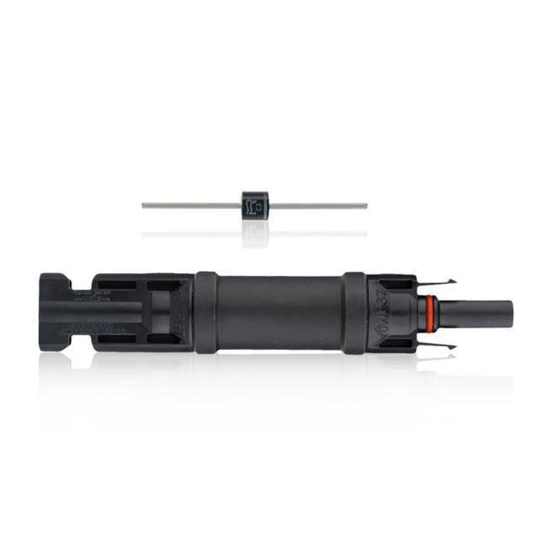 Excellway MC4 Solar PV Diode Connector10A/15A 1000V Waterproof Diode Holder For Solar Cell Panel Build In Fuses Holder