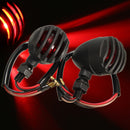 Pair Turn Signal Bullet Blinker Red Indicator Light for Harley Honda Yamaha Ducati Kawasaki