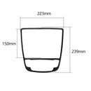 Carbon Fibe Gear Shift Panel Trim Frame Decorative Stickers for Audi A6 A7
