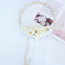 Nordic Style Wooden Beads Hair Ball Garland Tassel Wall Decoration Girl Hai