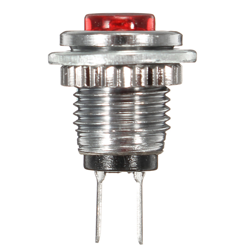 Red 5Pcs M3 Mini Momentary On/Off Lockless Micro Push Button SPST Switch