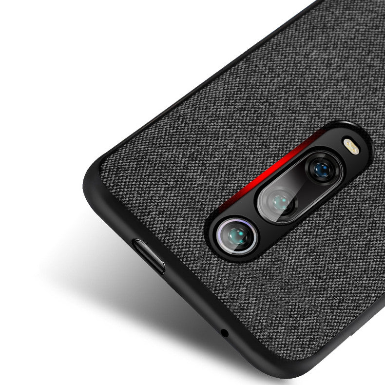 Bakeey Luxury Fabric Splice Soft Silicone Edge Shockproof Protective Case For Xiaomi Mi 9T / Xiaomi Mi 9T PRO / Xiaomi Redmi K20 / Redmi K20 PRO