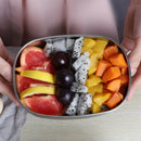 Stainless Steel Lunch Box with Wooden Lid Japanese Style Lunch Box Portable