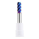 Drillpro HRC60 5/6/8mm 4 Flutes Milling Cutter Blue NACO Coated Tungsten Carbide Milling Cutter CNC Tool