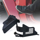 2 x Front Foot Pegs Stainless Steel Black Coated Foot Rest Grille Kick Pane