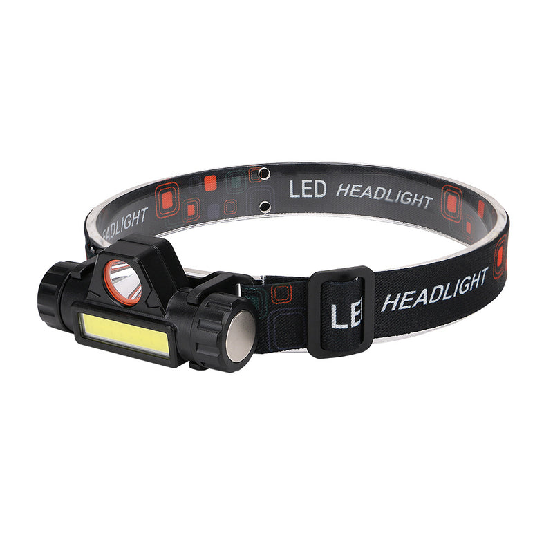 XANES XPE+COB 90 Rotatable LED Headlamp USB Rechargeable Outdoor Camping Hiking Cycling Fishing Light with Magnet