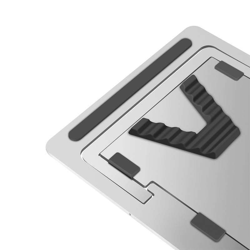 JP-1 Folding Laptop Stand Bracket Cooling Pad Portable Aluminum Alloy Cooler Adjustable Bracket Universal Stand for 14-17.3 Inch Laptops