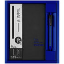 Fizz FZ335009 Notebook & Gel Pen Gift Box Set Thicken Business Hard Cover A5 Writing Notebook 0.5mm Black Ink Gel Pen Stationery School Office Supplies