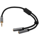3.5mm 1 to 2 Dual Y Splitter Cable Adapter Earphone for Couple Girlfriend P