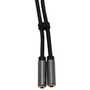3.5mm 1 to 2 Dual Y Splitter Cable Adapter Earphone for Couple Girlfriend P