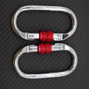 1 Pair Climbing Carabiner for Yoga Hammock 25KN Professional Master Lock Ca