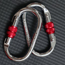 1 Pair Climbing Carabiner for Yoga Hammock 25KN Professional Master Lock Ca