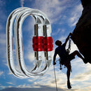1 Pair Climbing Carabiner for Yoga Hammock 25KN Professional Master Lock Ca