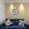 Wooden Boat Ship Steel Ring Wheel Wall Plaque Nautical Beach Tropical Decor