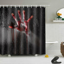 Halloween Horror Bloody Hands Waterproof Bath Shower Curtains Bathroom Decor