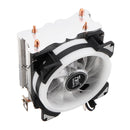 9CM Double Copper Tube Aurora DIY Game Cooling Fan CPU Radiator For 775/115x/1366/AMD Series