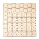 MDF Wooden Ramadan Advent Calendar DIY House Drawer Stand Rack Decorations