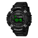 HONHX 53-66F Men Fashion Luminous Display Stopwatch Alarm Clock Digital Watch