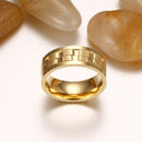 Trendy Golden Gear Ring Rotatable Silver Color Stainless Steel Rings for Men