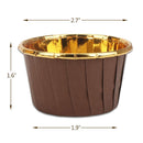 100Pcs Aluminum Foil Cupcake Cups,Disposable Muffin Liners, Baking Cups, AluO7I4