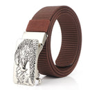 ENNIU 125cm Men Nylon Vintage Belt Automatic Buckle Quick Release Tactical Belts Leisure Waistband