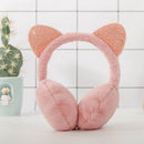 Ladies Winter Warm Cute Earmuffs Outdoor Earmuffs Creative New Sequins Cat EM5V4