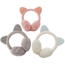 Ladies Winter Warm Cute Earmuffs Outdoor Earmuffs Creative New Sequins Cat EM5V4