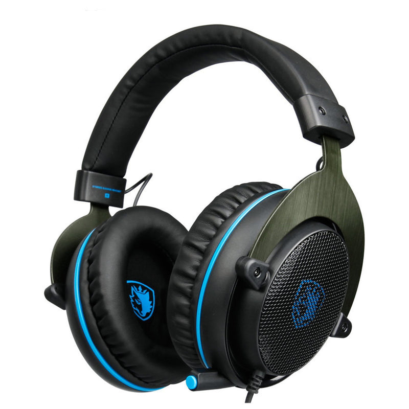 Sades R3 Gaming Bass Surround Stereo Over Ear Game Headset with Microphone Volume Control