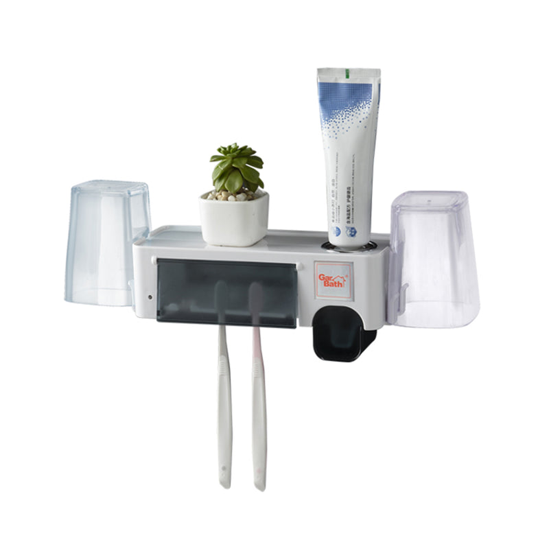 UV Ultraviolet Toothbrush Sterilizer Holder Toothpaste Squeezers Dispenser With Cup