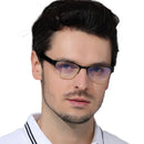 SHUAIDI Half-frame Anti-blue Light Blue-ray PC Lightweight Presbyopic Reading Glasses 8018