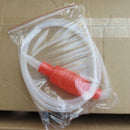 2 Meter Red Syphon Tube Hand Fuel Pump Gasoline Siphon Hose Gas Oil Water F