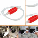 2 Meter Red Syphon Tube Hand Fuel Pump Gasoline Siphon Hose Gas Oil Water F