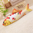 KCASA KC Taisho Showa Red White Gibel Carp Golden Koi Fish Stuffed Plush Toy Cotton Goldfish Cushion