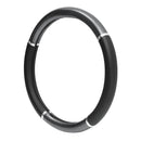 38cm Universal Breathe Carbon Fiber Leather Car Steering Wheel Cover