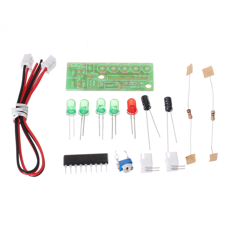 EQKIT DIY Kit KA2284 Audio Level Indicator Suite Trousse Electronic Parts 5mm RED Green LED Level Indicating 3.5-12V