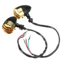 Turn Signal Lights Blinker Amber Bullet Style For Harley Yamaha Kawasaki