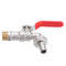 TMOK 1/2'' Lever Brass Single Cold Tap Washing Machine Faucet Adapter w/ Nozzle Male Thread for Garden Irrigation