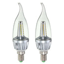 E14 4W 36 SMD 3014 LED Pure White Warm White Plastic&Aluminum Pull Tail Light Lamp Bulb AC220V