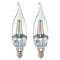 E14 4W 36 SMD 3014 LED Pure White Warm White Plastic&Aluminum Pull Tail Light Lamp Bulb AC220V