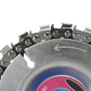 Drillpro 4 Inch Grinder Chain Disc 22mm Arbor 22 Tooth Wood Carving Disc For 115/125mm Angle Grinder