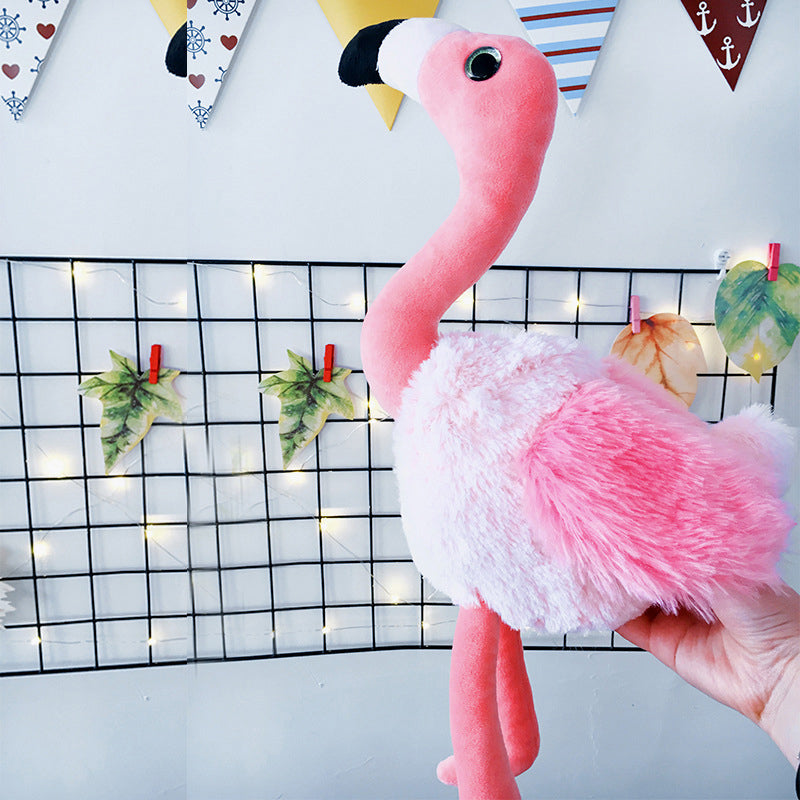 Flamingo Bird Plush Stuffed Animal Wildlife Collectible Soft Plush Doll Toy Birthday Gift For Girl