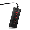 Bakeey 2.4A 4 Ports USB Fast Charger Wall Charger EU Adapter for Nokia X6 Xiaomi Mi A2 Pocophone F1