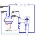6Pcs 10KV High Frequency High Voltage Transformer Booster Coil Inverter