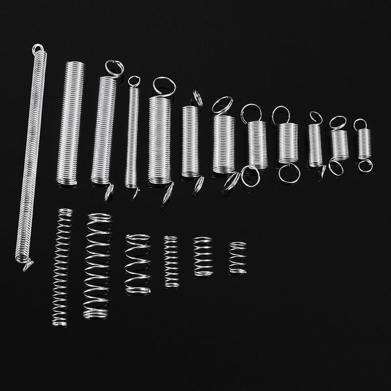 Suleve 200Pcs Steel Springs Electrical Drum Extension Tension Spring Exerciser Pressure Suit