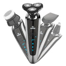 Genpai 8500 IPX7 Waterproof USB Electric Shaver Razor Men Washable Rechargeable 4D Three-Head Foating Electric Shaver