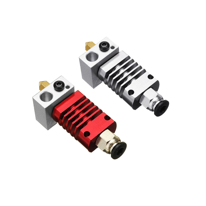Silver/Red Color  V6 1.75mm All Metal J-Head Hotend Remote Extruder Kit with Heating Tube