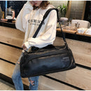 35L PU Leather Outdoor Sports Gym Duffel Bag Travel Luggage Handbag Shoes Storage Pouch Organizer