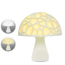 20cm 3D Mushroom Night Light Touch Control 2 Colors USB Rechargeable Table Lamp for Home Decoration