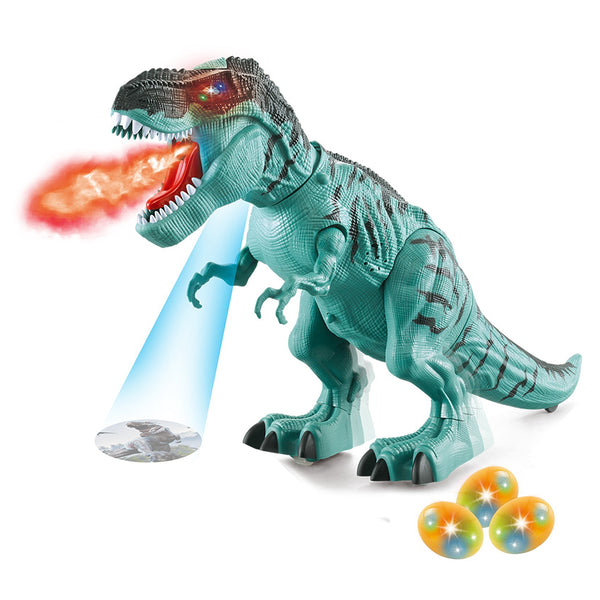 Children Toys Amazing Spray Electric Walking Dinosaur Toy Tyrannosaurus Rex Lay Eggs Lights Roar Sounds Kids Boy Birthday Gifts